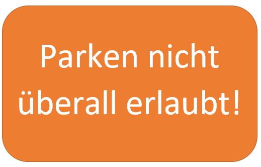 Parken nicht überall erlaubt